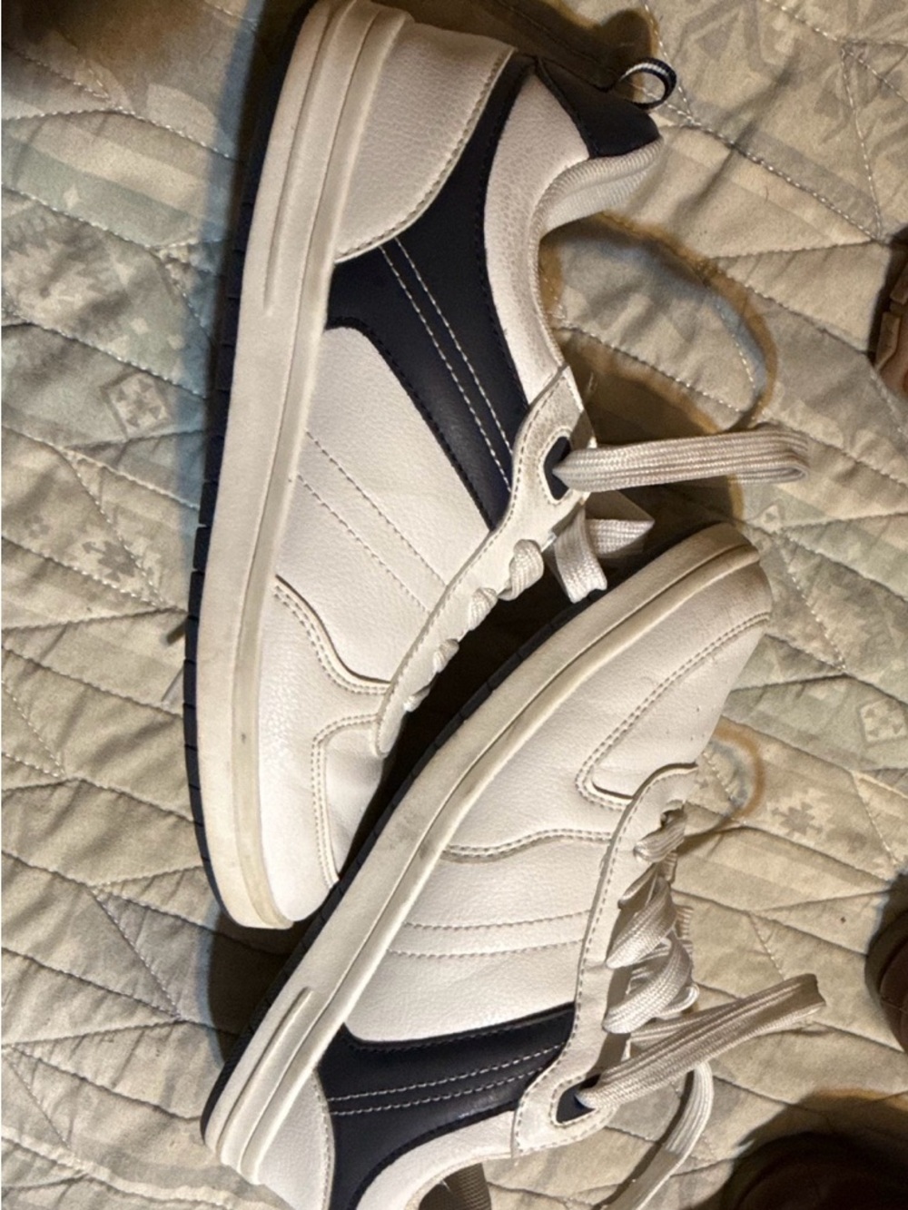 The Children's Place White and Black Kids' Low-Top Sneakers